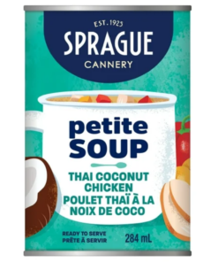 Sprague Brand Thai Coconut Chicken 284 mL Canned Goods Ready Meal Soup Made in Canada Pantry