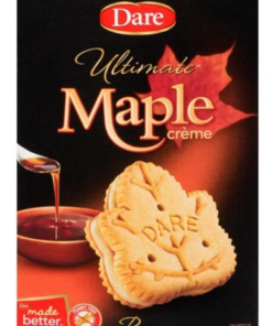 Dare Brand Ultimate Maple Crème Filled Cookies, 300 g Made in Canada Pantry Staple Biscuits