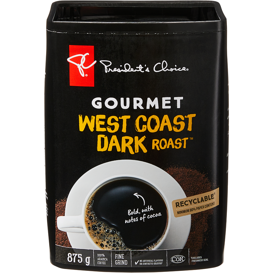 Gourmet West Coast Dark Roast Fine Grind Coffee
