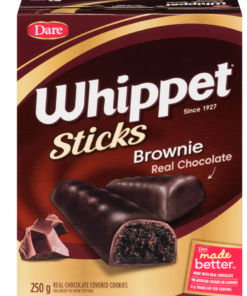 Dare Brand Whippet Sticks Brownie Cookies 250 g Made in Canada Cookies Snack Pantry Canadian